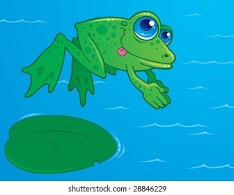 vector-drawing-cute-frog-diving-260nw-28846229.jpg